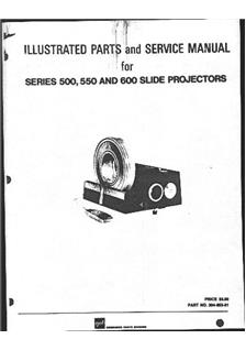 GAF 500 Series manual. Camera Instructions.